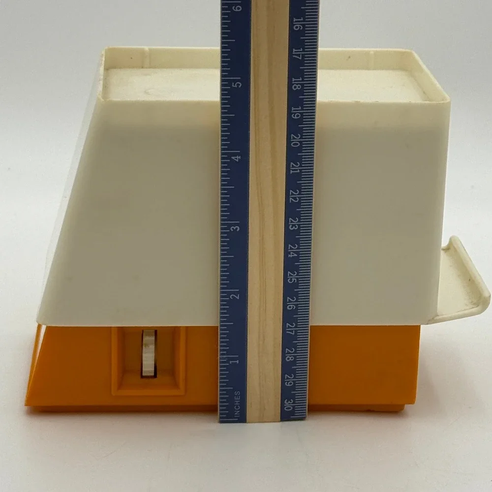 Vintage Dr. Oetker Backwaage Kitchen Scale Orange White Mechanical 1000g 34oz